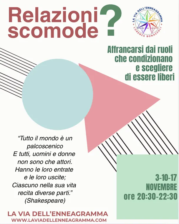 RELAZIONI SCOMODE? - percorso con l'Enneagramma