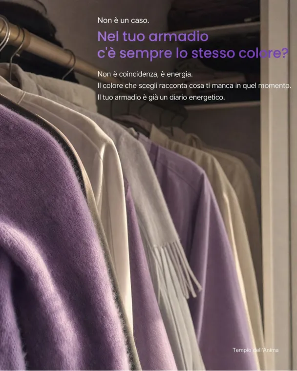 Nel tuo armadio c'è sempre lo stesso colore?